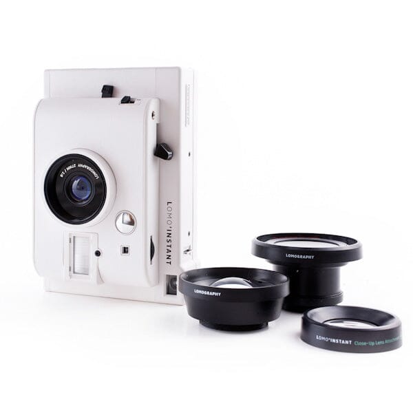Моментальна камера Lomo Instant и 3 об`єктива, біла Fotovramke 