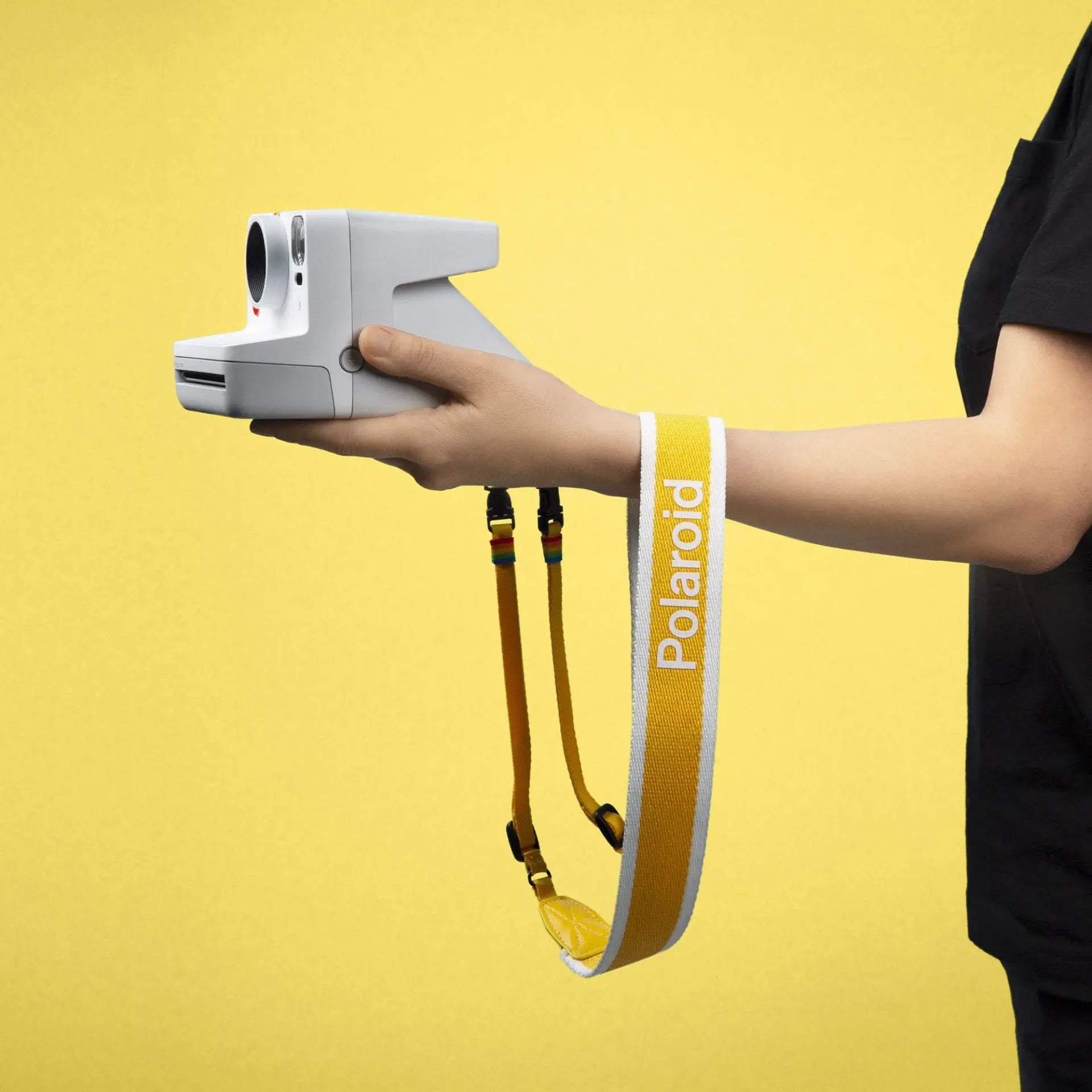 Ремінь для камер Polaroid Strap Flat жовтий з полоскою