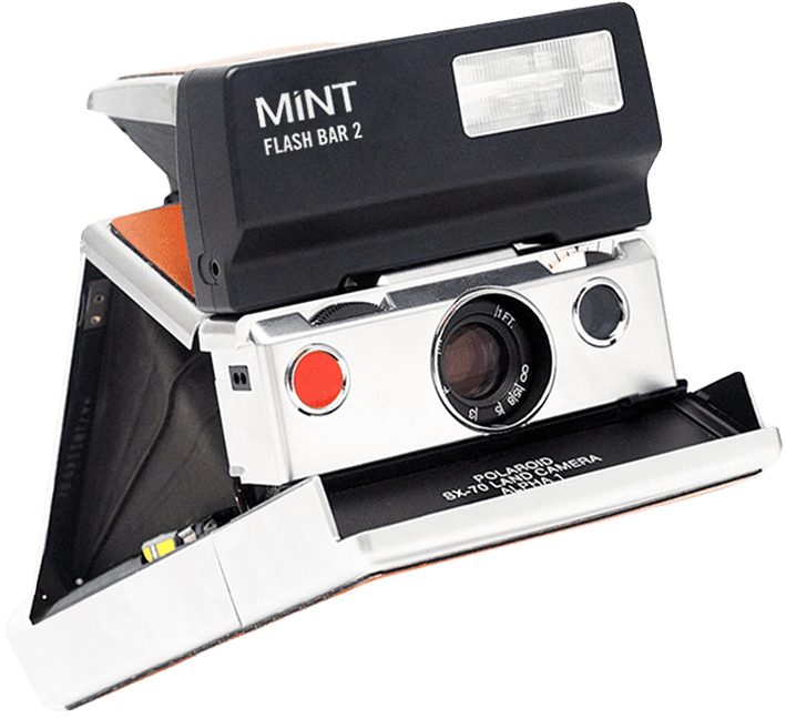 Камера Polaroid sx-70 land camera + спалах mint flash bar Fotovramke 